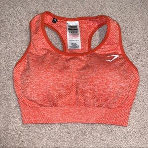 Gymshark Vital Seamless Sports Bra in Orange Marl